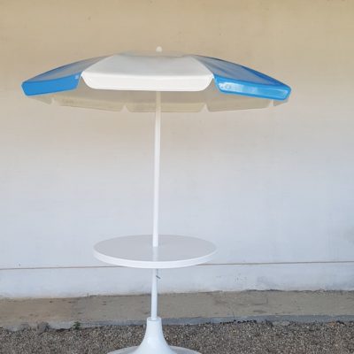 GUARDA SOL EM FIBRA DE VIDRO COM MESA DE 1M